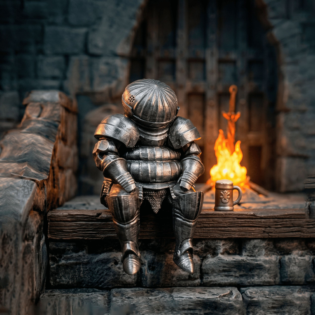 Miniatura Colecionável Cavaleiro Cebola, Siegmeyer/Siegward de Catarina 