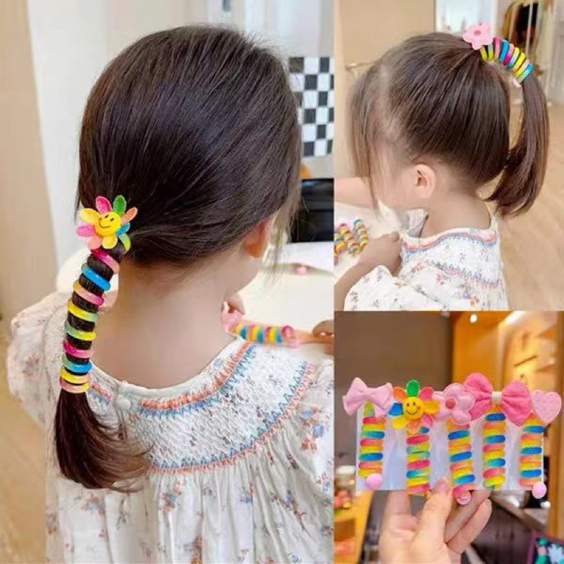Levao Rubber Band Cabelo Corda de Borracha High Ponytail Hair Band Moda Hair Curler Linha Telefônica