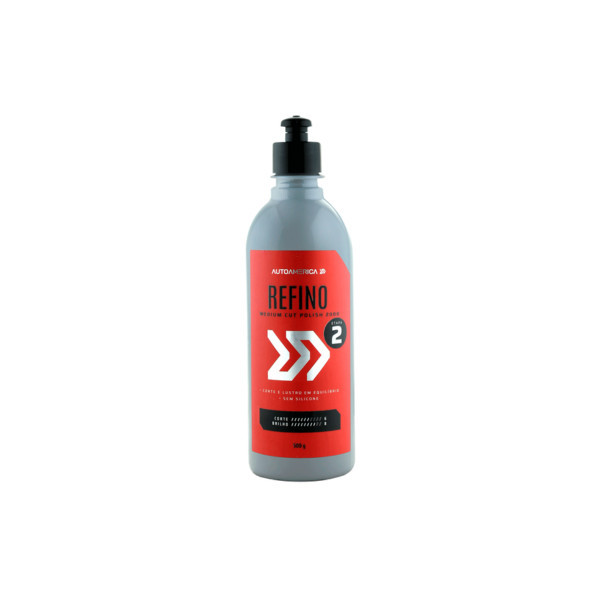 Polidor Refino Autoamerica 2000 500ml Polimento Automotivo Removedor de Riscos
