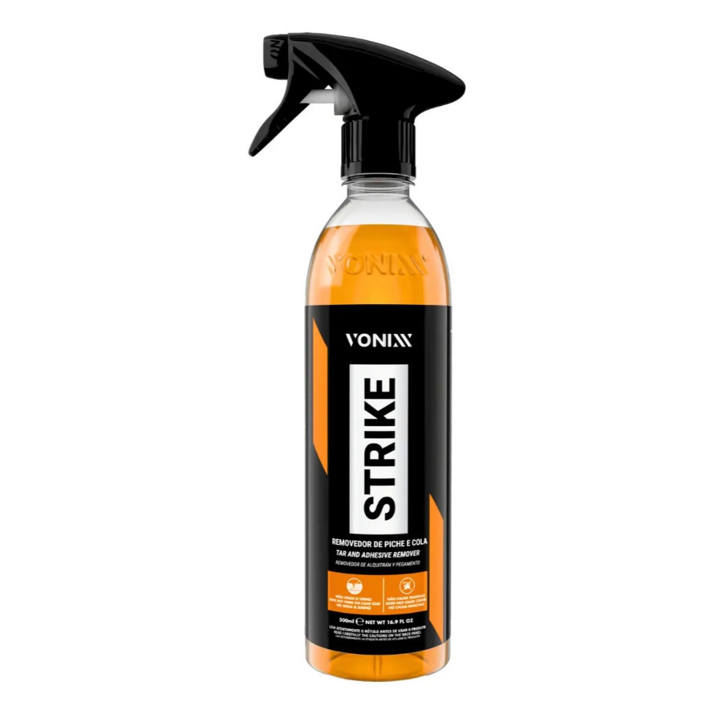 Strike Vonixx 500ml Removedor De Piche E Cola Adesivo Limpa Graxa Asfalto Tinta Automotivo Sujeira Pesada