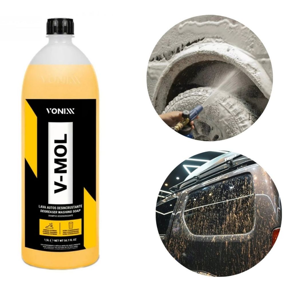 Vonixx V-Mol 500ml Removedor de Contaminantes e Sujeira Automotiva