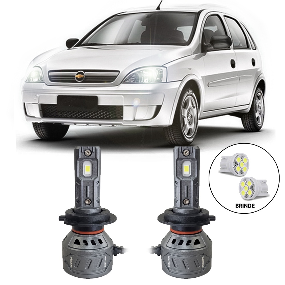 Ultraled Farol Baixo 6000k 55w 10.000lm Corsa 2002 a 2012