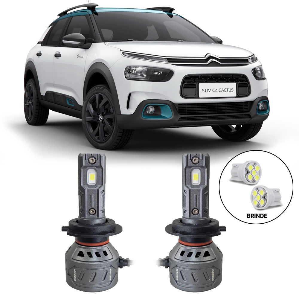 Ultraled Farol Baixo 6000k 55w 10.000lm Citroen Cactus