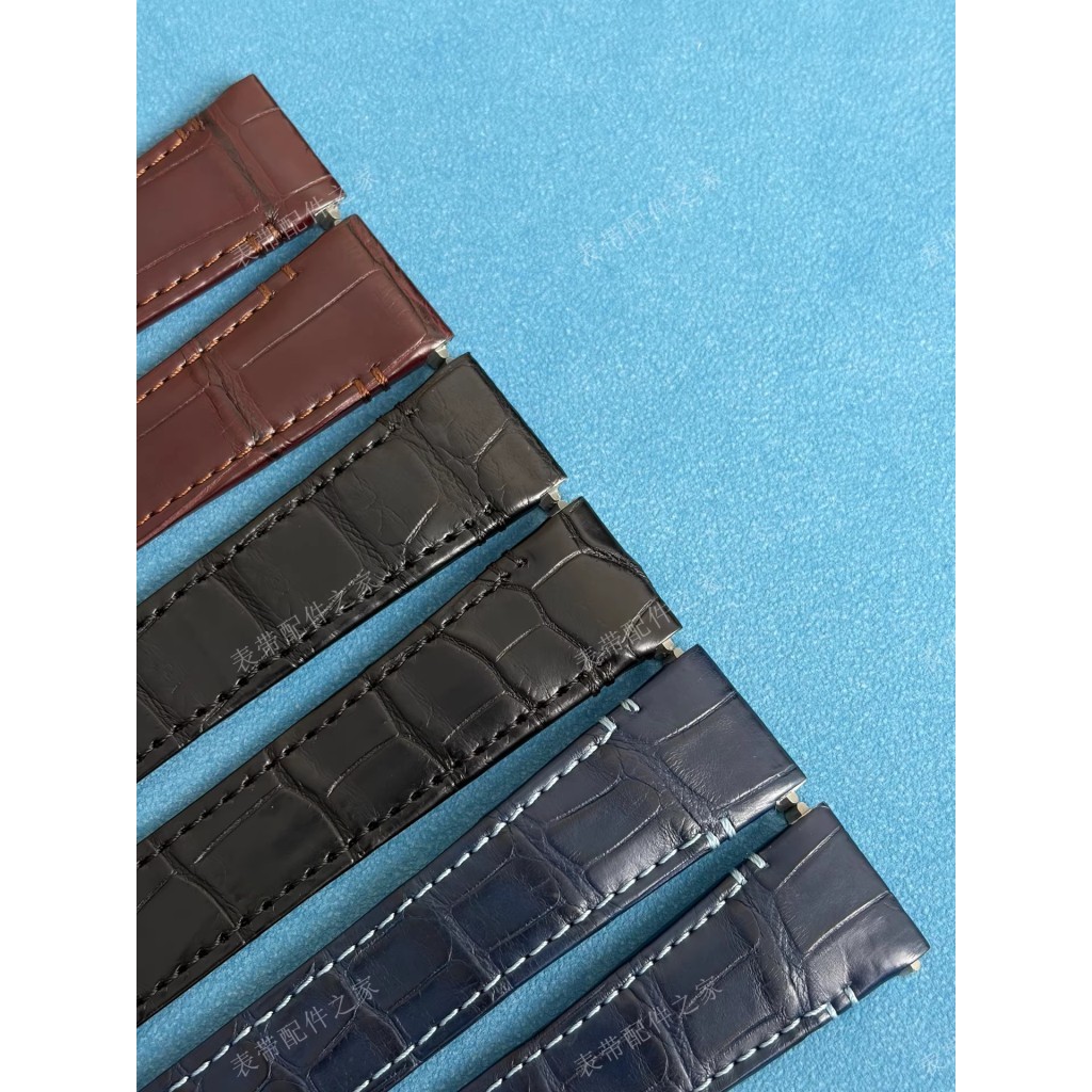 Adequado para Cartier Santos WSSA0010 Liberação Rápida Tamanho Médio Grande Santos Pulseira de Couro de Crocodilo Mascul