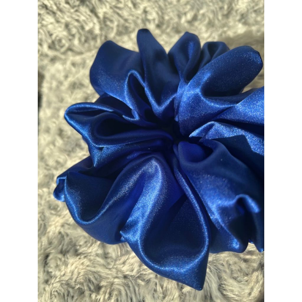 Kit de 10 Xuxinhas de Cetim Azul Royal - Estilo e Conforto