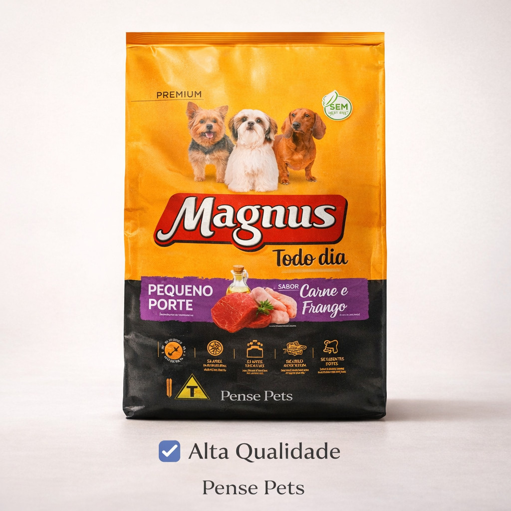 Ração Magnus Todo Dia Pequeno Porte Sabor Carne com Frango 10kg