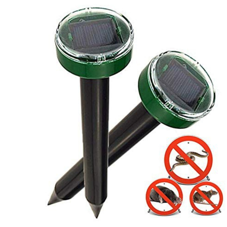 Ultrassônic Repelente Solar redondo Kit C/ 2 Espanta Cobra Escorpião (2)