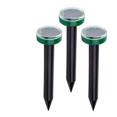 Ultrassônic Repelente Solar Redondo Kit C/ 3 Espanta Cobra Escorpião