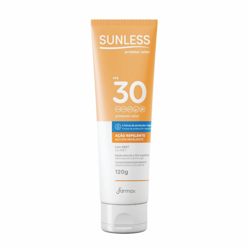Protetor Solar com Repelente Sunless FPS 30
