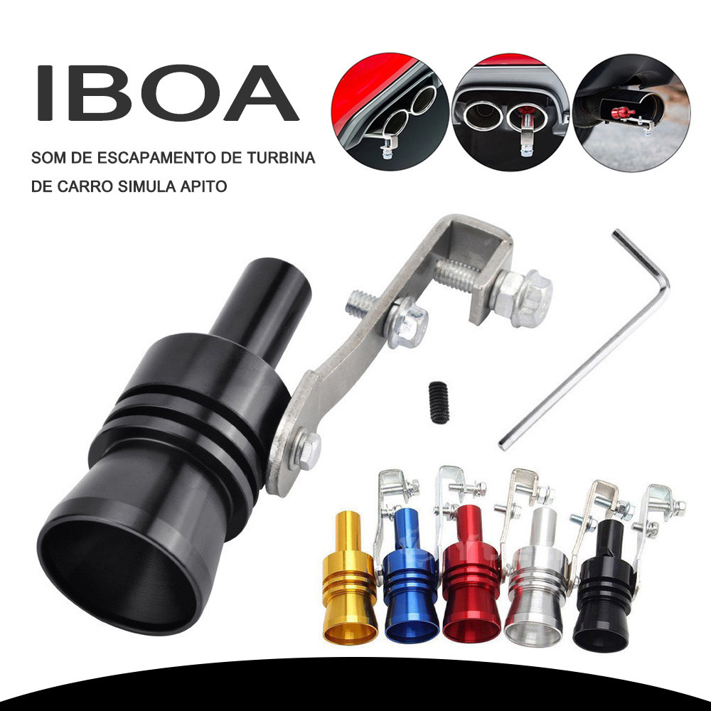 Carro Modificado Apito De Turbina Tubo De Escape Simulador De Som De Turbina Tubo De Escape Apito De Cauda