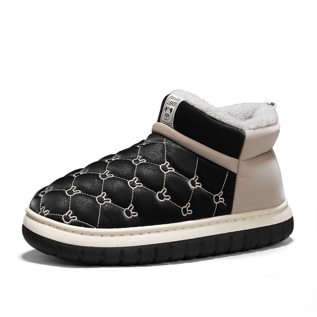 Botas De Neve Forradas De Pele De Inverno Masculinas Grossas E Quentes De Tornozelo Deslizantes Em Sapatos Martin De Can