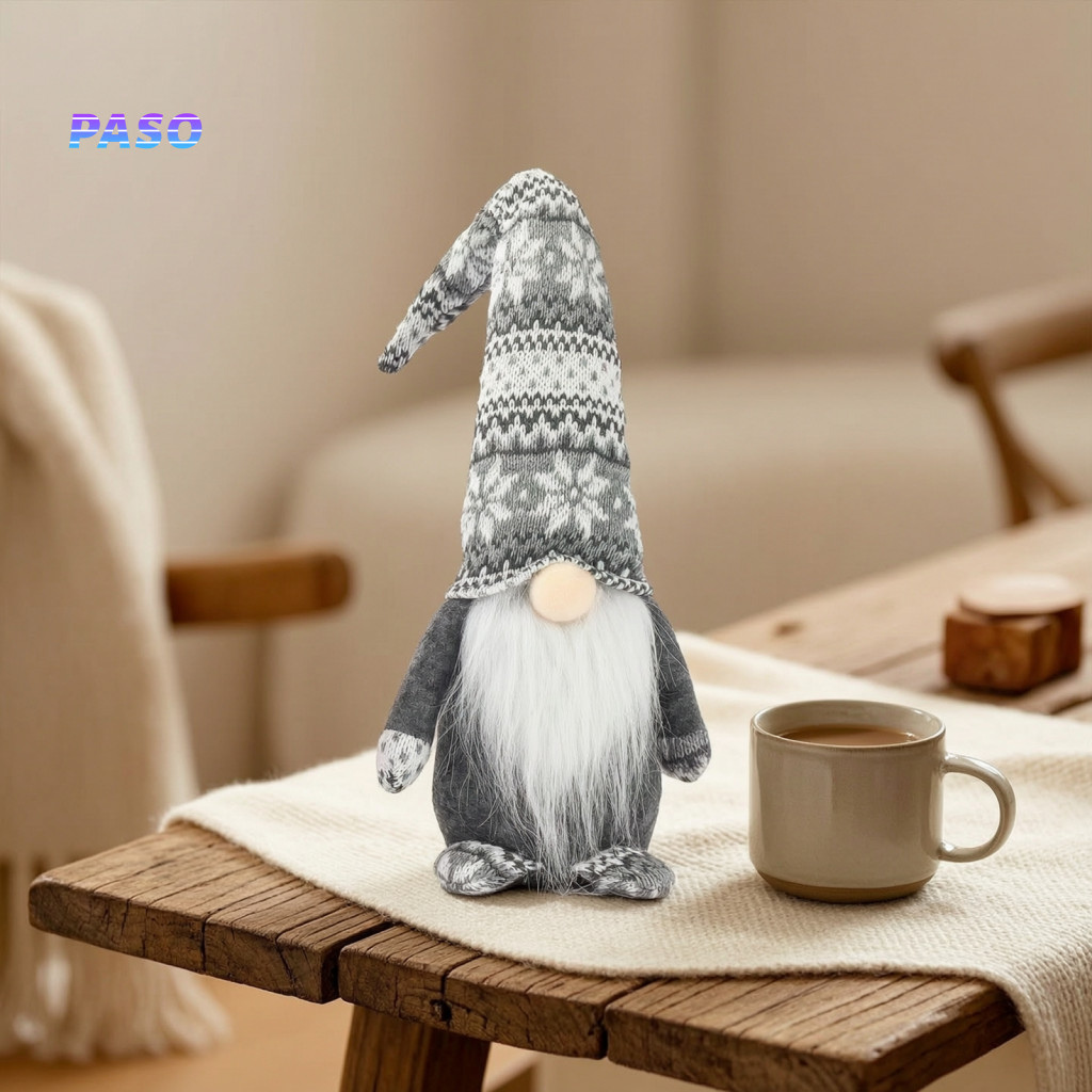 Entryway Table Decor Accents Christmas Decorations for Home Gnome Decoration Plush Tomte Scandinavian Dwarf Doll Soft No