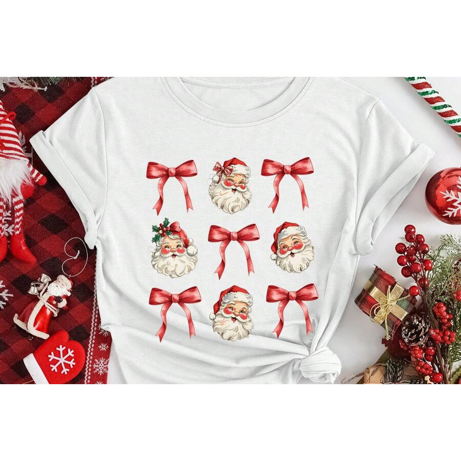 Camiseta Camisa 30.1 Natalina P-G3 Básica Natal Papai Noel Unissex Lançamento 2025 Envio Imediato Blusa Premium Envio Im