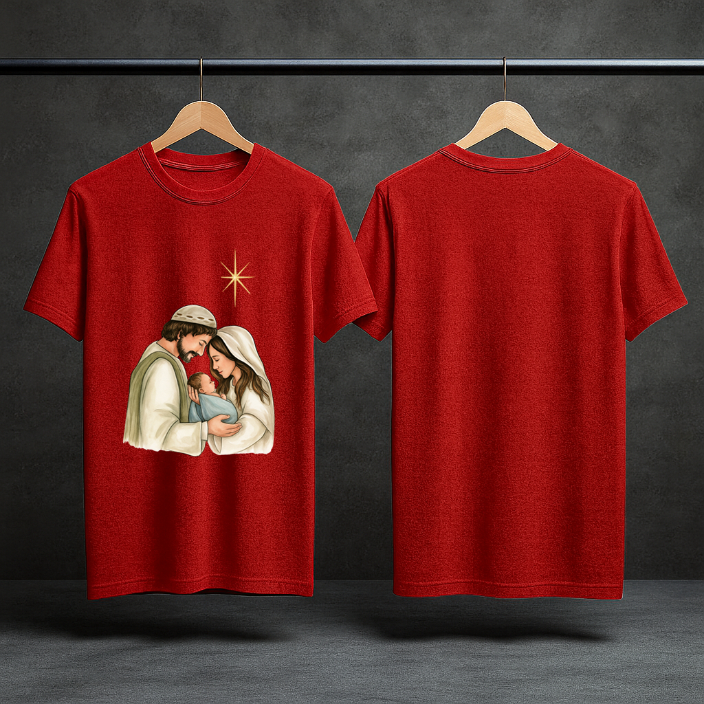 Camiseta Básica Masculina Natal Jesus Blusa Feminina Moda Religiosa Tendência Envio Imediato