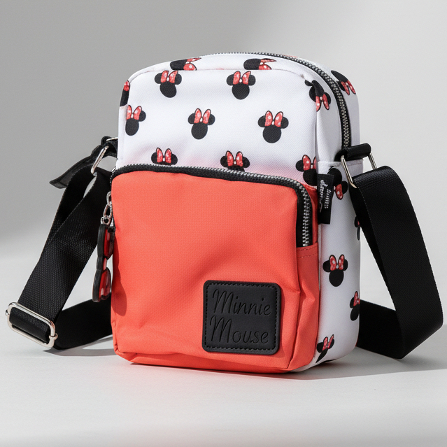 Bolsa Transversal Tira Colo Vermelha- Mickey Mouse BE60152 Disney Original