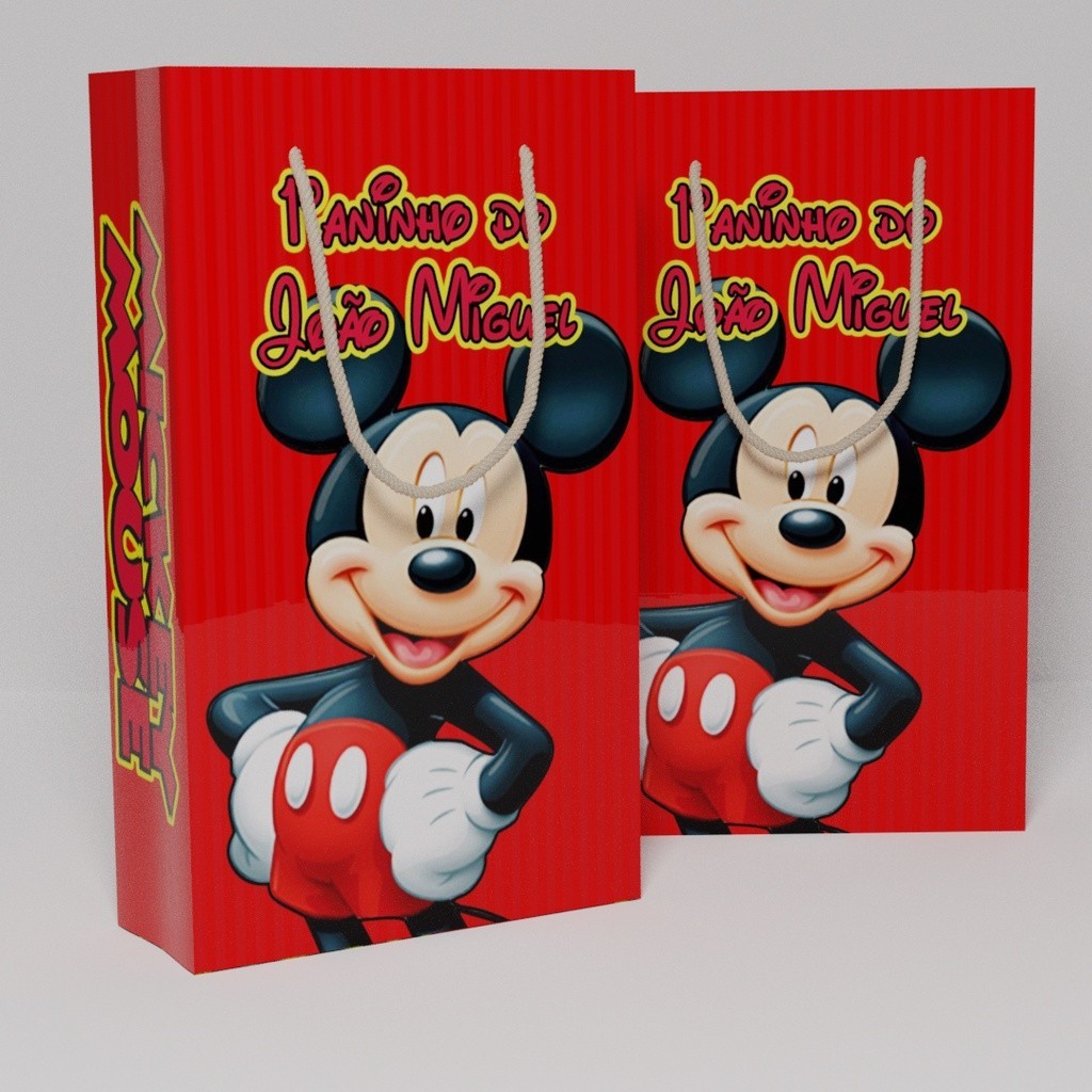 Sacolinhas mickey vermelha