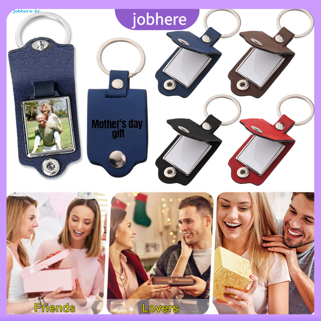 Photo Frame Keychain Metal Pendant with Flip-up Scratch-resistant Car Schoolbag Charm Durable Buckle Accessory for Stude