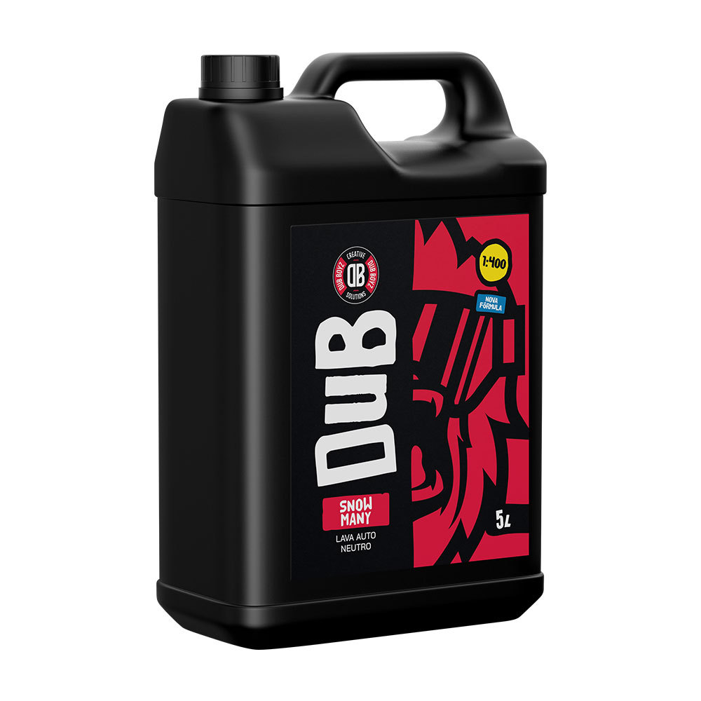 Shampoo Automotivo Dub Boyz SNOW MANY 5L Concentrado pH Neutro Alta Espuma Snow Foam Lava Sem Remover Cera