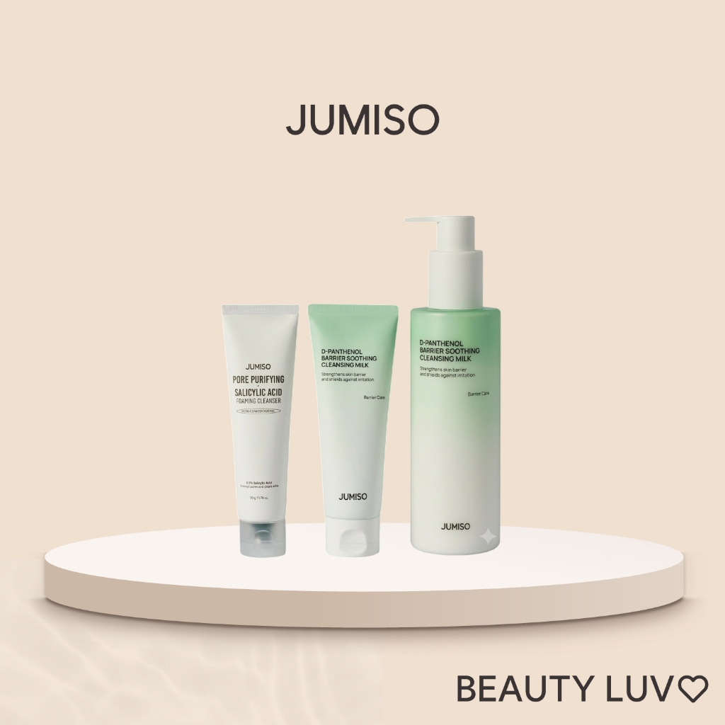 [JUMISO] D-Panthenol Barrier Soothing Cleansing Milk (+ Salicylic Acid Foam Set) / Leite de Limpeza Remove Maquiagem Protetor Suave
