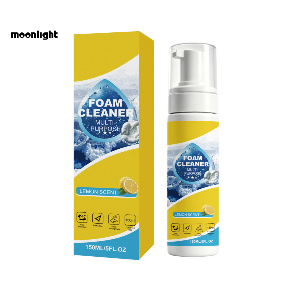 Foam Cleaner for Car Multi-purpose Leather Seat Care Kit Effective Stain Remover with Fresh Scent Easy to Use Keeps Seat