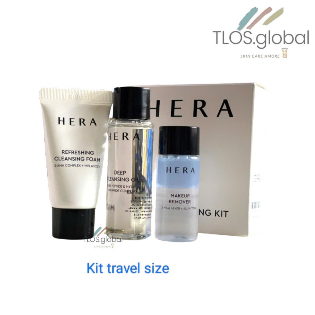 Limpar Data . 07.2027 | HERA Cleansing Kit ( Foam, Oil,  Remover) Mini size Korean makeup
