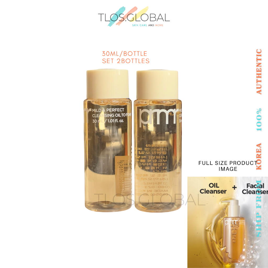 2 bottles or 4 bottles Primera Mild & Perfect Cleansing Oil To Foam minisize 30ml