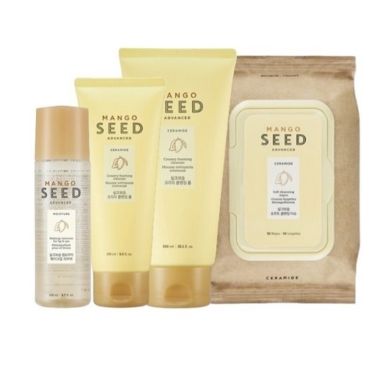 The Face Shop Mango Seed Cleanser Foam Cleansing Makeup Remover Lip Eye Remover Cleansing Wipes