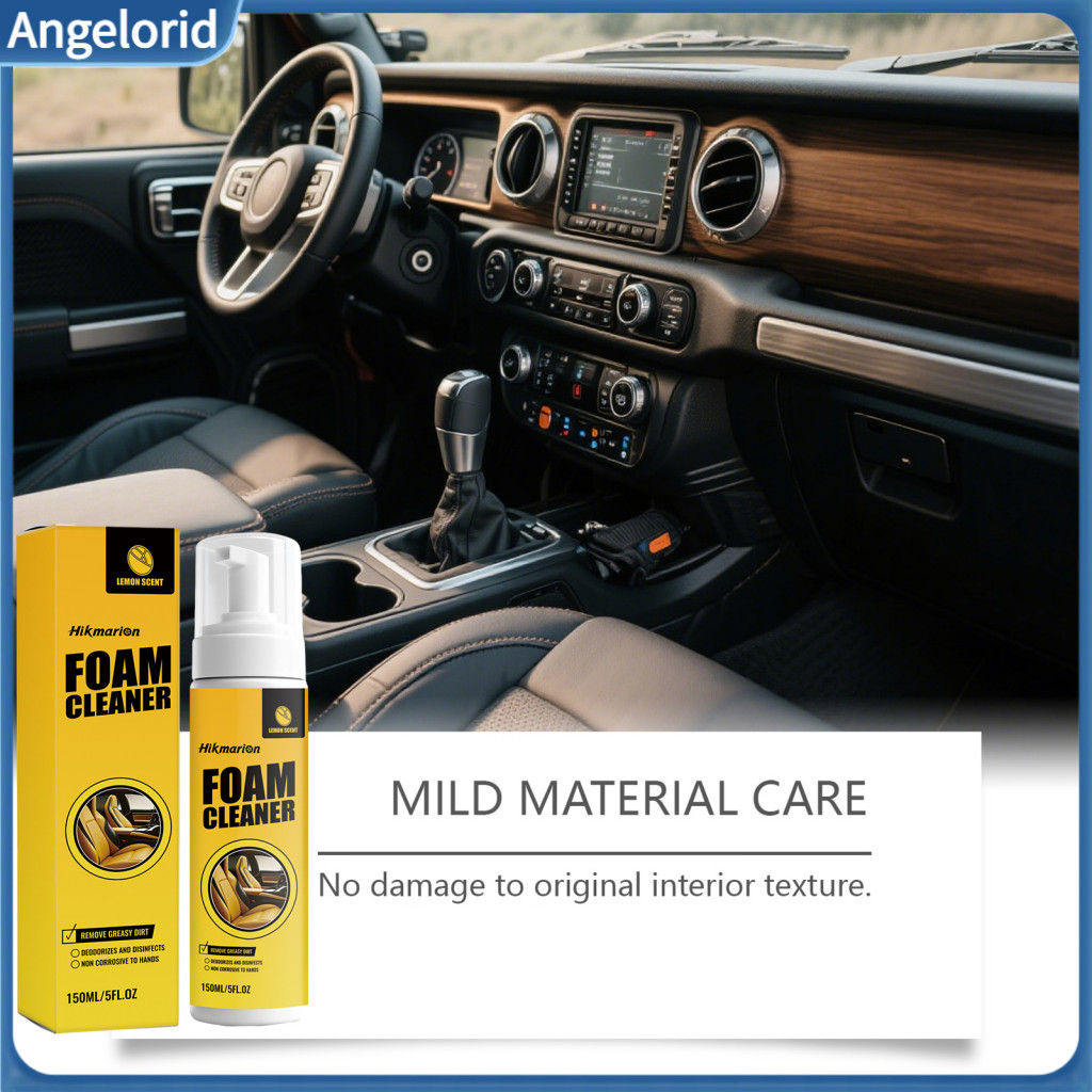 Car Paint Protection Mirror Shine Polish Foam Cleaner 150ml – Upholstery Leather Seat Stain Remover Auto Detailing Spr
