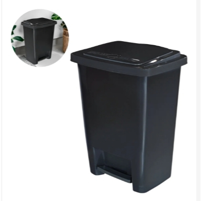 LIxeira Cesto Lata De Lixo Plastico Preto cozinha Banheiro