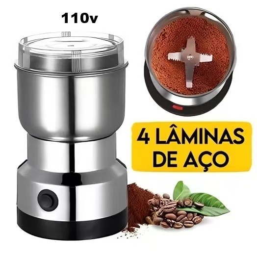 110v Electric Coffee Grinder Stainless Steel Beans 4 Blades Ready for Delivery