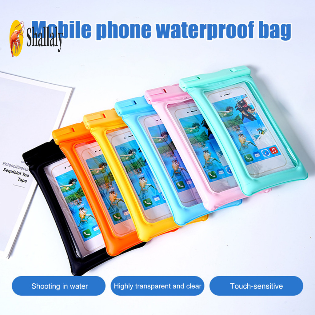 Boating Phone Case Waterproof Pouch with Lanyard – Dry Bag for Swimming Beach Kayaking Universal Cell Protector for Tr