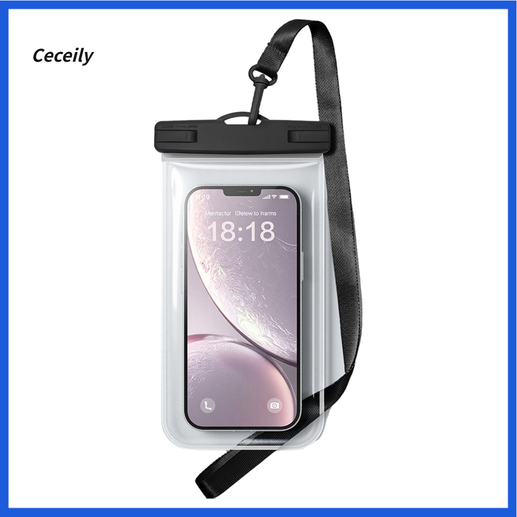 Swimming Phone Pouch Waterproof with Lanyard – Dry Bag Case for Beach Kayaking Boating Universal Cell Protector for Tr