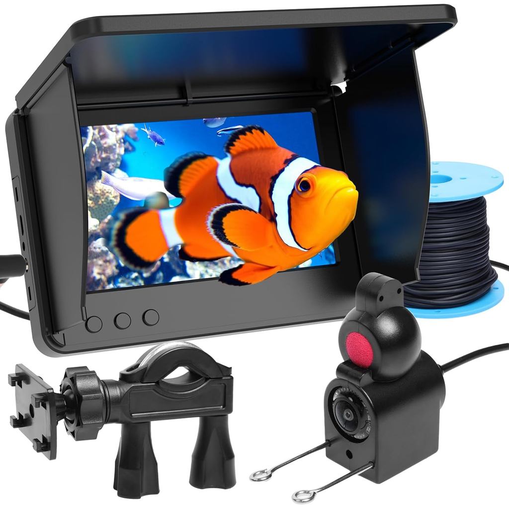 Câmera de Pesca Subaquática com Monitor IPS de 5