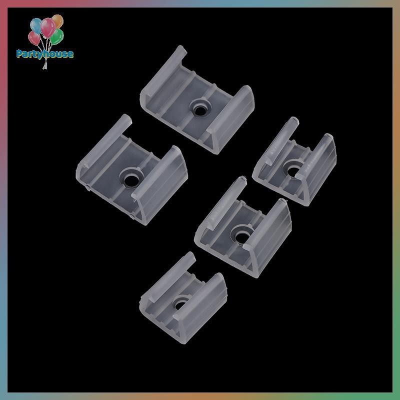 UTZN > 20 Pcs 10/12/14/17/20mm LED Strip Fix Clips Conector Para Fixação 2835 Luz Neon 220V COB Fivela De Plástico Acess