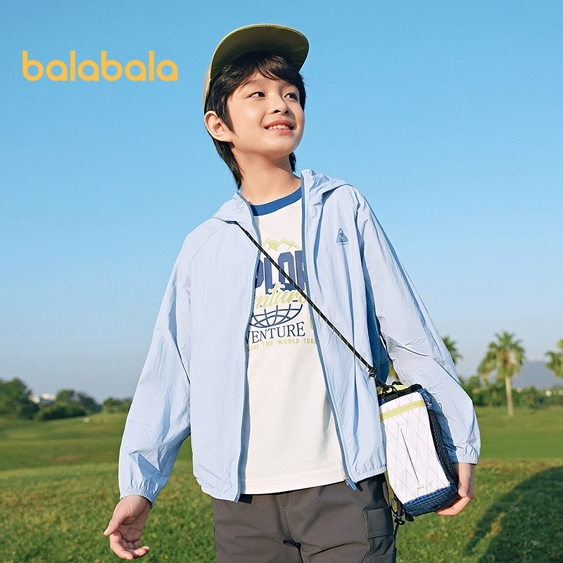 balabala Casacos Infantis Para Meninos E Meninas Primavera Verão 2026 Jaquetas Finas Com Proteção Solar Pais Filhos Cria
