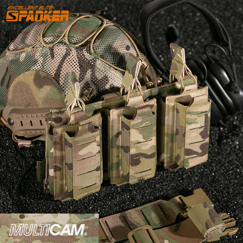 Excelente revista tripla tática manga de tração rápida 5.56mm/9mm kit de revista infantil-fêmea molle Sub-kit kit de fer
