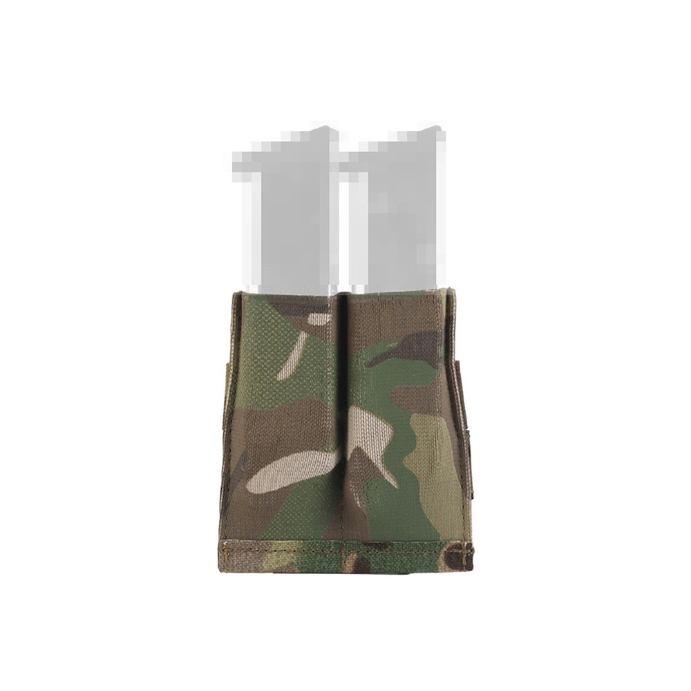 Colete tático molle bolsa de transporte leve elástico duplo pequeno camuflagem 9mm caixa revista lanterna função saco