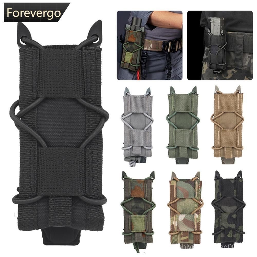 FOREVERGO 9mm Bolsa Revista Tática Molle Exterior Lanterna Porta Tocha L2U6