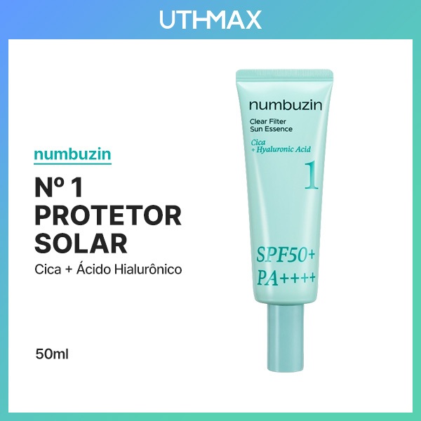 [numbuzin] Essência Solar Filtro Transparente No . 1 Fps50 + PA + 50ml | Resfriamento Calmante