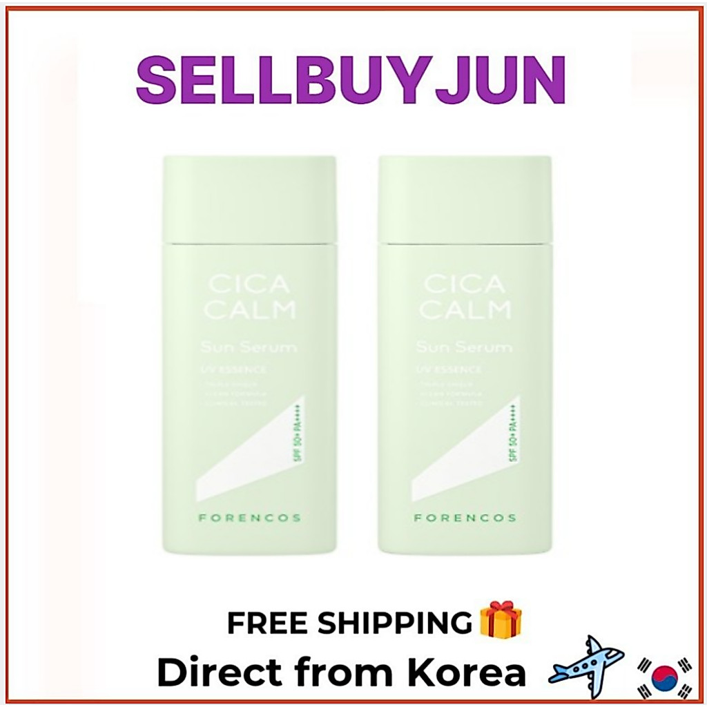 [FORENCOS] Conjunto Triple Shield Cica Calm Sun Serum 50ml 2 Unidades | Cuidados Solares Calmantes Diários