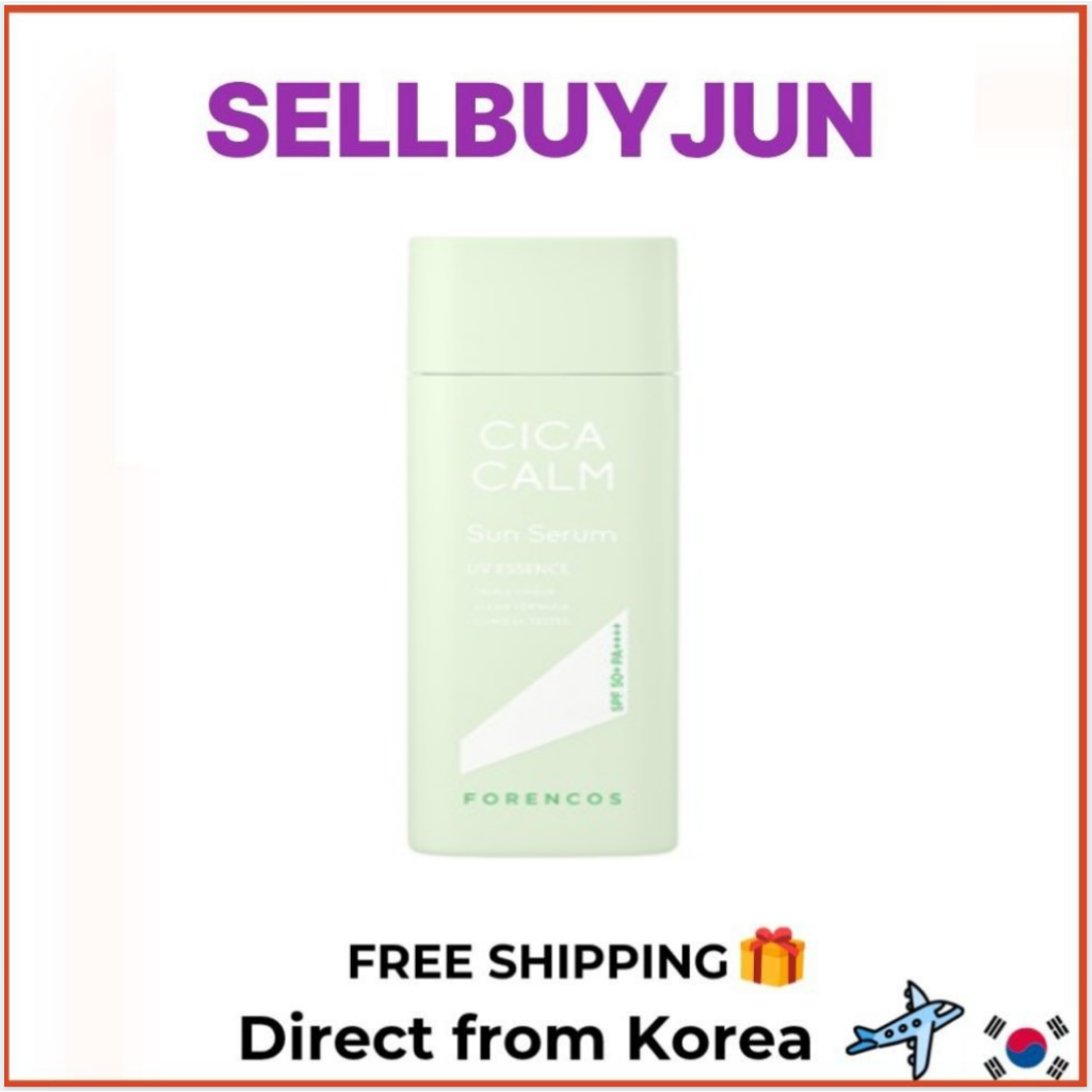 [FORENCOS] Sérum Solar Triplo Escudo Cica Calm 50ml | Cuidados Solares Calmantes Diários