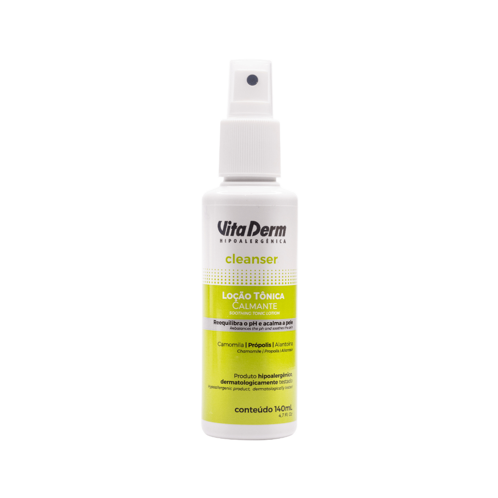 LOÇÃO TÔNICA CALMANTE CLEANSER 140ML VITA DERM