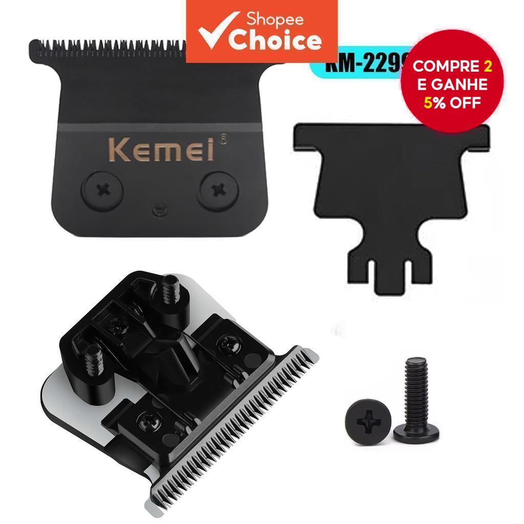 Lâminas de Substituição para Cortadores KEMEI 2299, metal pulverizado, lâmina em T, afiada e durável.