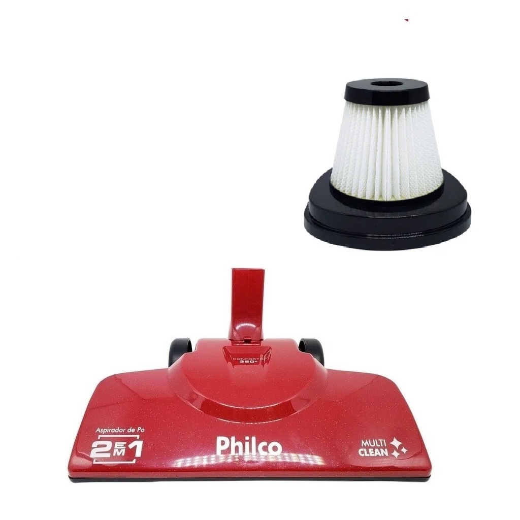 Bocal Piso e Filtro Aspirador Philco Multiclean Pas1300