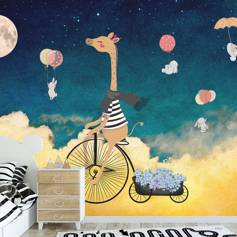 Papel de Parede Adesivo Infantil Safari Circo Quarto Menino Menina - 639pc