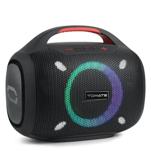 Caixa de Som Bluetooth 120W Portátil RGB Graves Fortes Bateria 10000mAh TWS USB AUX TF Rádio FM