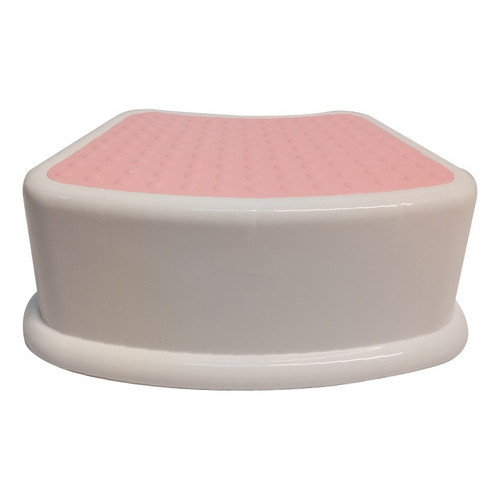 Banquinho Degrau Infantil Step Vaso Pia Baby Style Rosa