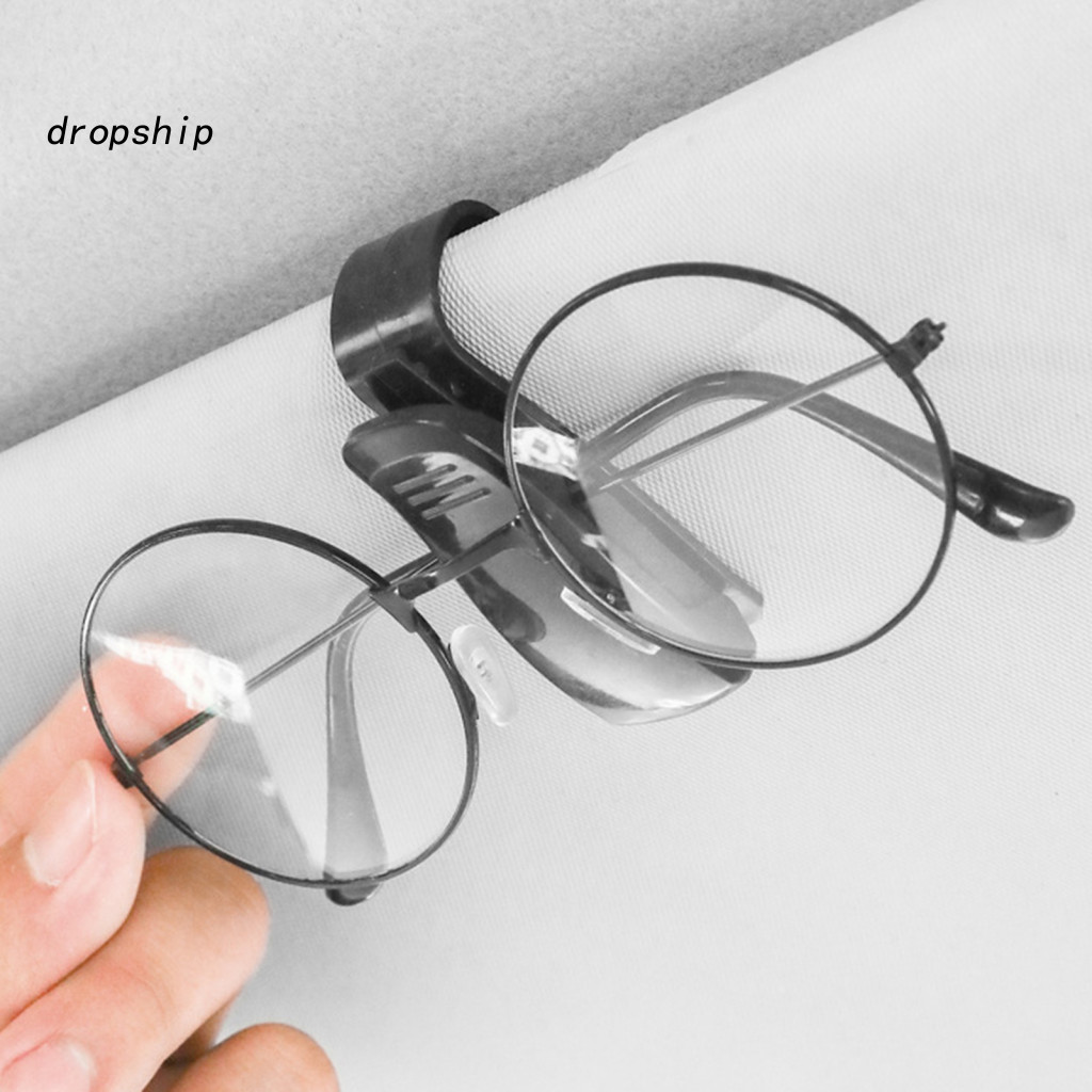 Car Glasses Holder 4pcs Sunglasses Clip Easy Install Sun Visor Eyeglass Hanger Stable Accessories for Mount Organizer fo