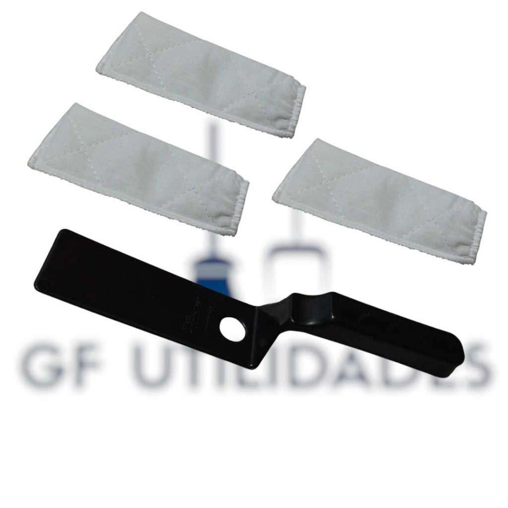 Limpador De Transpasse Espatula + 3 Refil Limpador Box Vidro