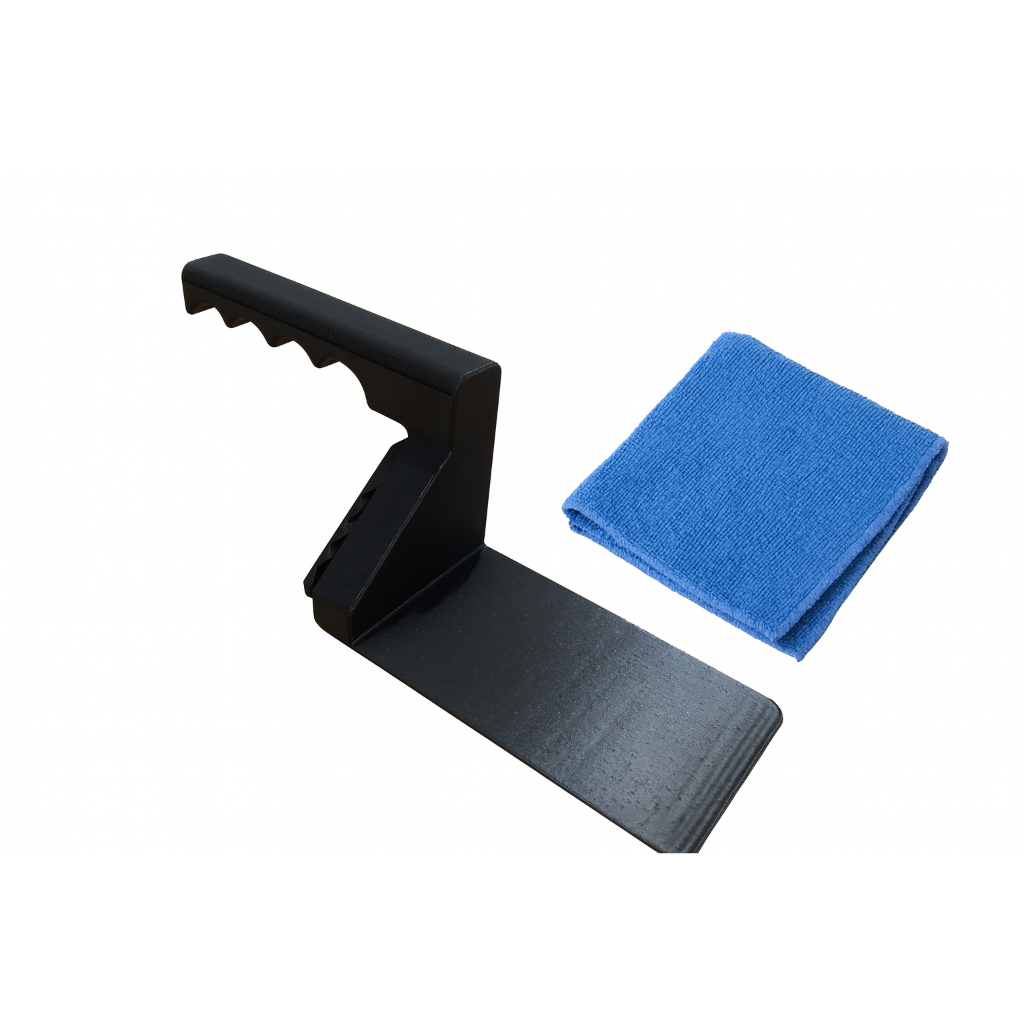 Kit Limpador de Transpasse Espátula + Flanela Lavavel Reutilizável Limpa Vidro Janela Box Porta Correr